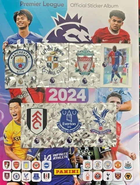 Pl Sticker PANINI PREMIER LEAGUE 2024 Stickers Collection #226 - #433 2023/24 £1. ...