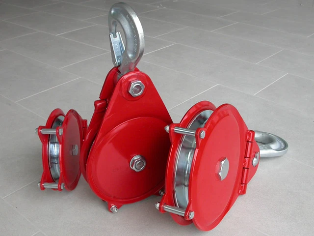 Auswerfende Umlenkrolle BEST4FORST Umlenkrolle Mit Bügel – Automatisch Auslösend, 50 KN, Für 12 Mm Seile