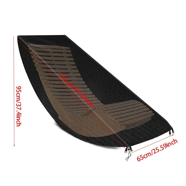 Housse De Protection Pour Chaise Longue De Jardin - 155x65x95 Cm - Tissu Oxford 420D Imperméable Anti-UV - Avec Sac De Rangement