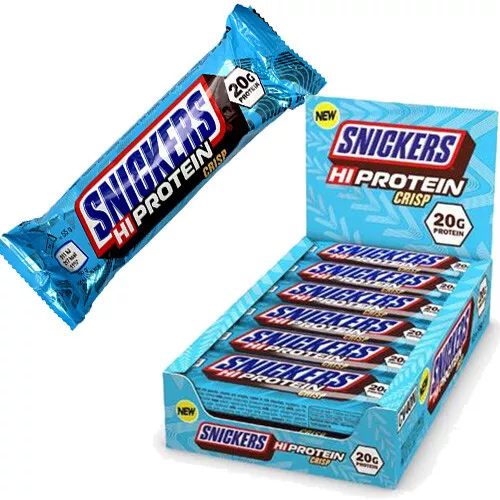 Snickers - HI Protein Bar - Crisp Milk Chocolate - 12 x  55 g  / Eiweiß Riegel