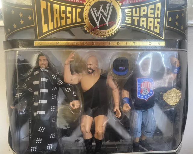 WWE WWF Jakks Classic Superstars John Cena Edge Big Show 3 Pack