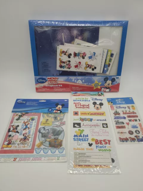 Kit de libro de recortes para niños de 8""x8"" de Disney Mickey Mouse & Friends con pegatinas adicionales