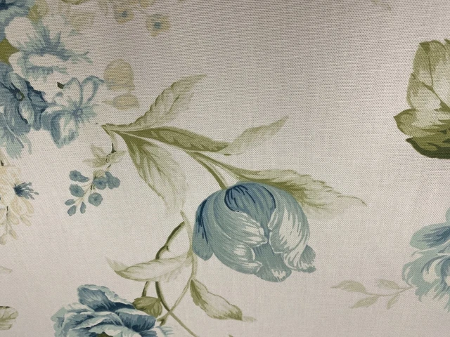 Harriet Cottage roseblau grün Baumwolle 140 cm breit Vorhang/Bastelstoff 3