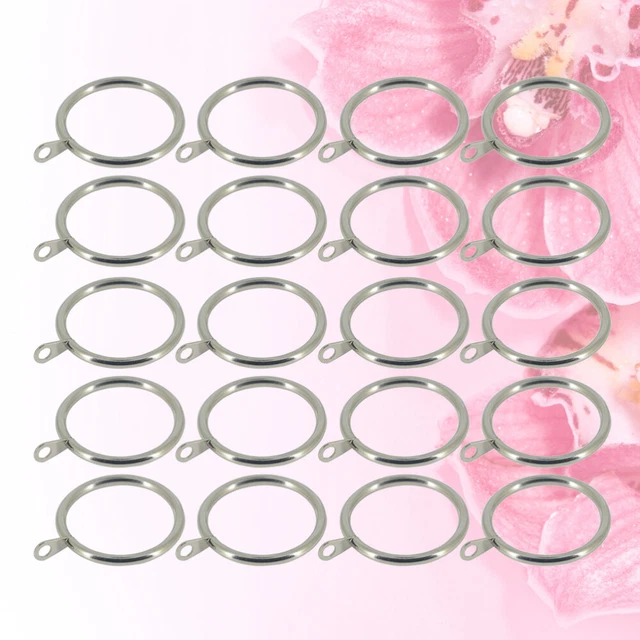 20 PIEZAS Ganchos para cortinas Anillos de cortina Pendientes Oficina Colgante Dormitorio