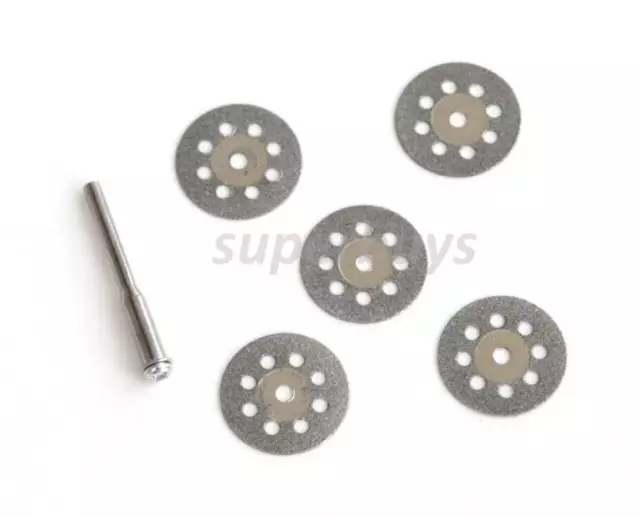 6pc 22mm Abrasive Emery Diamond Cutting Grinding Wheel Discs Saw For Rotary