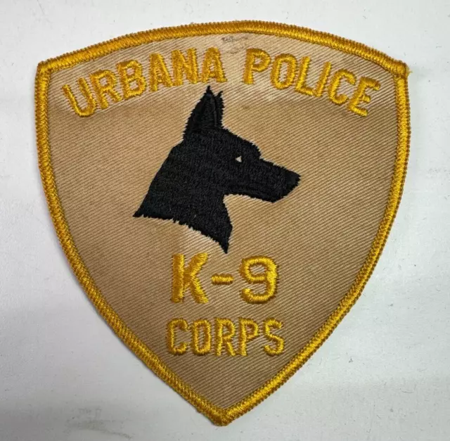 Urbana Police K9 Corps Illinois IL Patch