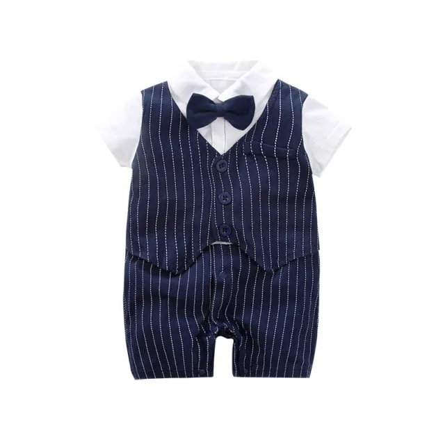 Boys Romper One-piece Bodysuit Toddlar Baby Kids Uniform Summer Newborn Jumpsuit