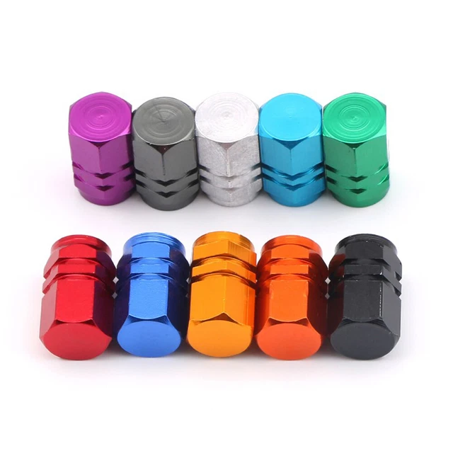 4 Bouchons De Valve En Aluminium Pour Pneus Voiture - Universels - Neufs