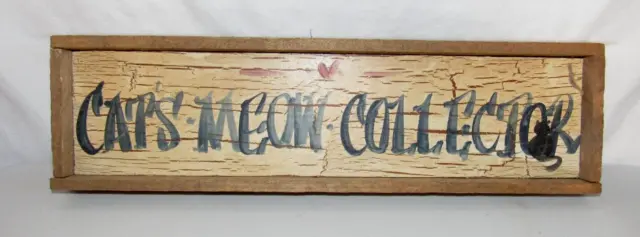 Cat's Meow Village Hand Painted Rustic Wood Collector's Retail Sign Plaque 2