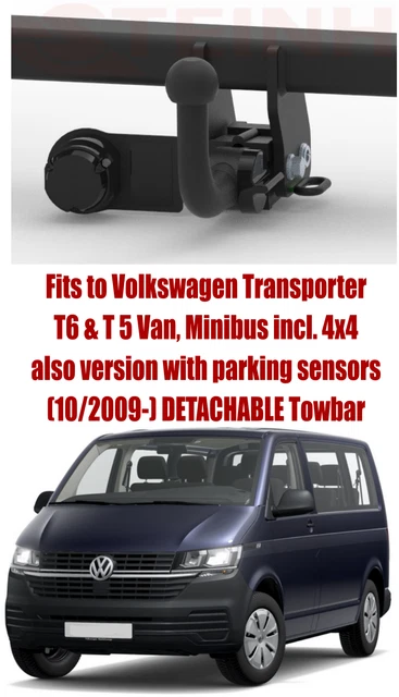 Enganche Adaptable A VOLKSWAGEN Transporter T6 , T6.1 Furgón 2015-2024 - Brink Y Thule