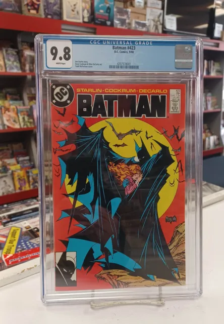 BATMAN #423 (DC Comics, 1988) CGC Graded 9.8  ~ McFarlane ~ White Pages
