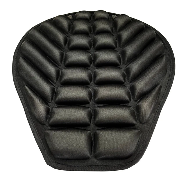 Sedile Moto Fibra Spandex Pad Moto Assorbimento Cuscino Moto Nero