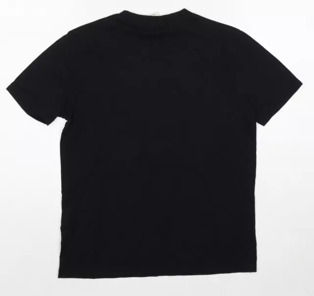 Maglietta pullover abercrombie bambini nero cotone taglia 10 anni girocollo 2