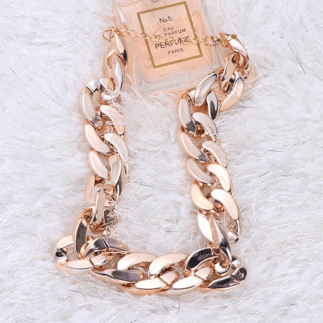 Collana Catena Choker Choker Catena Cordolo Corto Stile Cool Punk Unisex