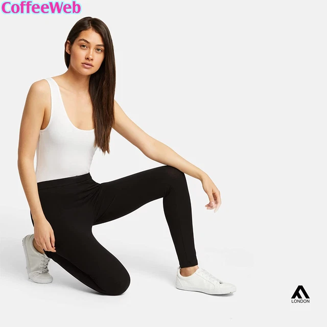 FM London (Pacchetto Da 3) Leggings Donna - Leggins Opachi per Donna - Aderenti 3