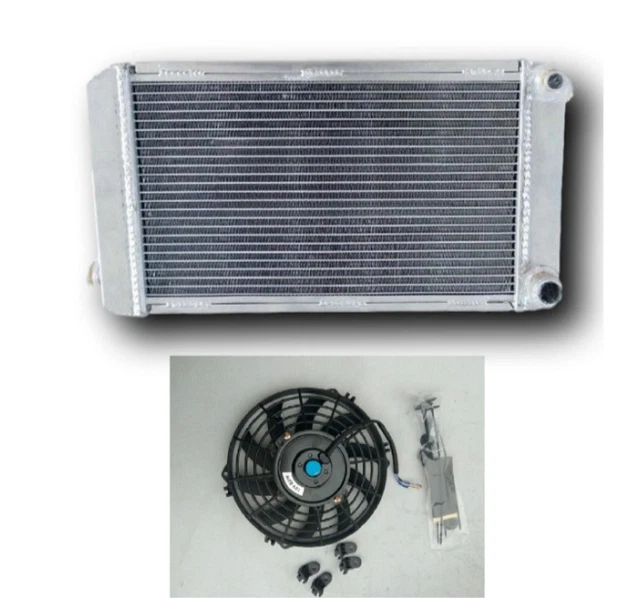 For 1974-1980 MG MIDGET 1500 1975 1976 1978 1979 Manual Aluminum Radiator+fan