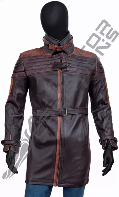 Watch Dogs Legion Aiden Pearce Bloodline Cosplay Wear Real Leather Mens Costume