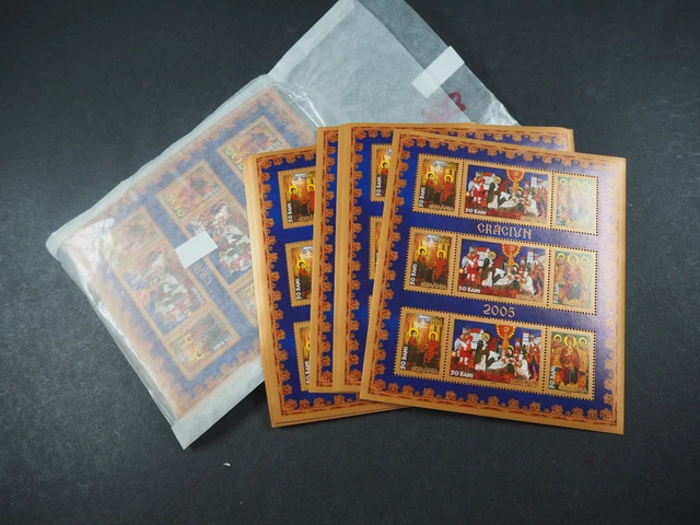 Rumänien 2005, KB "Ikonen" gez.. **/MNH, MiNr. 6013/15A KB (100), ME 750,-