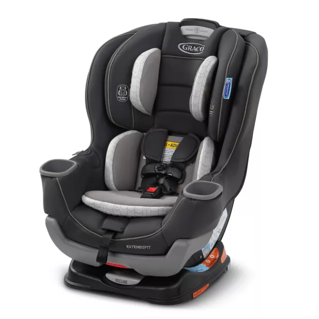 Graco Extend2Fit 3-in-1 Convertible Car Seat, Rear Facing, Forward Facing, and