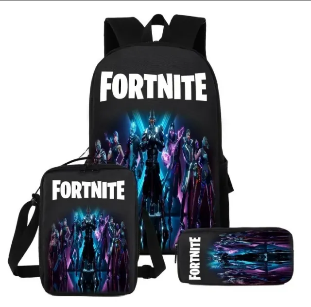 Sac A Dos Fortnite  3 pieces trousse ecole Pour Enfant Ou Adolescent