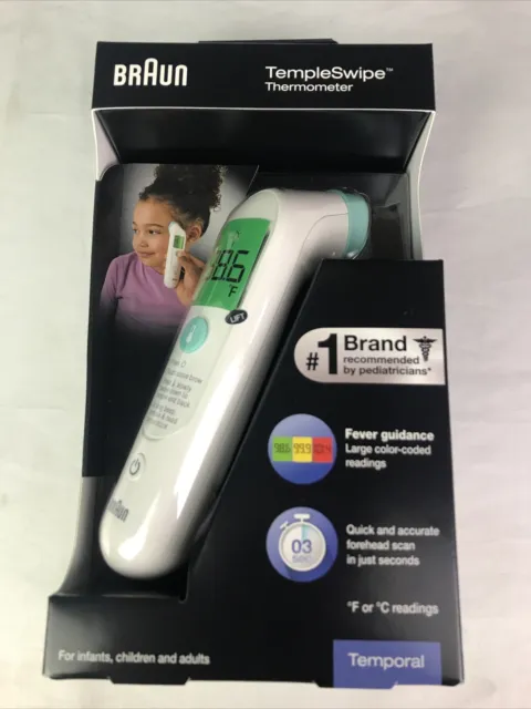 Braun TempleSwipe Digital Thermometer WHITE