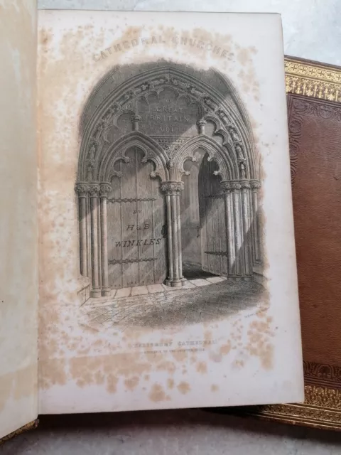 WINKLES CATHEDRAL CHURCHES ENGLAND WALES 175plts 3 vols TILT BOGUE *1st ed 1836 2