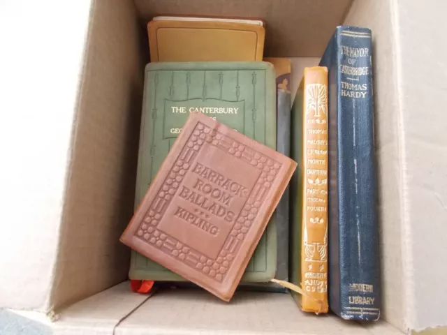8 vtg BOOKS LOT:  Kipling THOMAS HARDY Little Leather Library ROMAN ANTIQUITIES