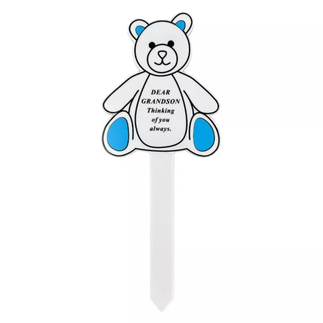 Special Grandson Memorial Baby Child Remembrance Verse Grave Ground Stake