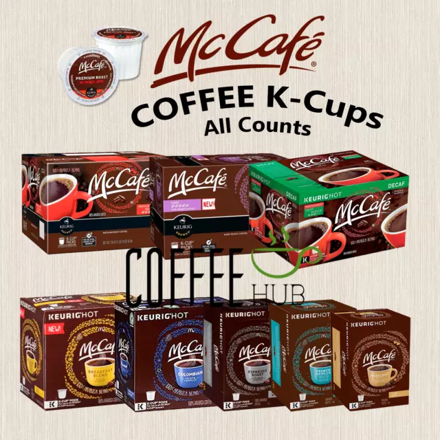 McCafe Coffee Pods K-Cups 24/32/48/72/96 Count Capsules lot KEURIG ALL FLAVORS 2