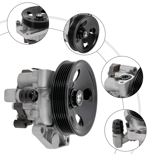A-Premium Power Steering Pump With Pulley For Mercedes-Benz C300 E350 E550 2010-2012