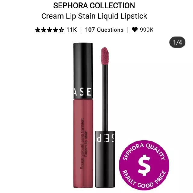 SEPHORA COLLECTION Cream Lip Stain Liquid Lipstick - Burnt Sienna