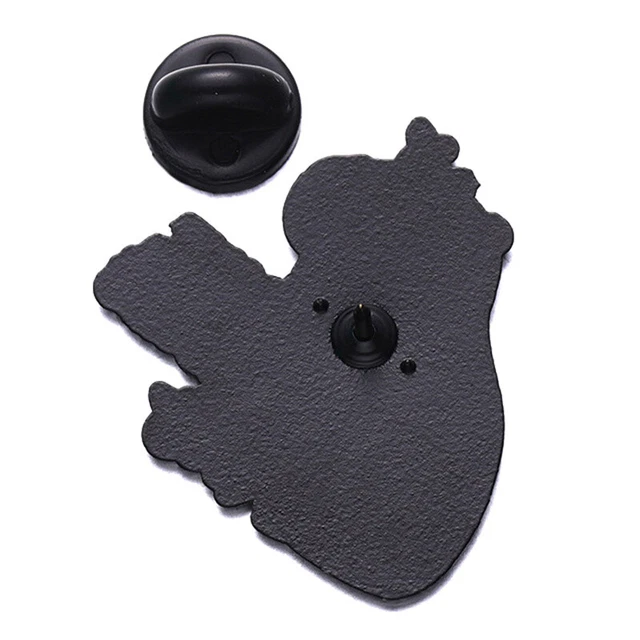 Broche En Forme De Cœur Border Collie - En Alliage D'aluminium, 2.5 Cm, Idéale Pour Sacs Et Vêtements