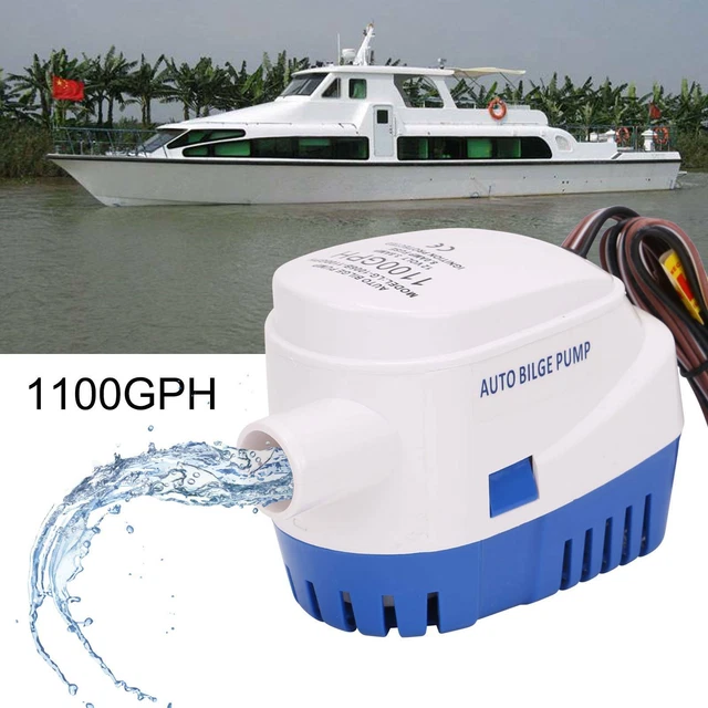 Bilgenpumpe 12V 1100 GPH - Automatisch Mit Schwimmerschalter