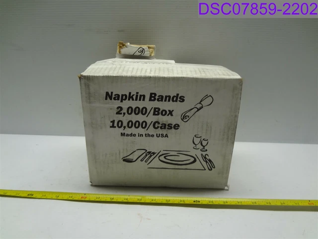 Qty = 2,000: Napkin Bands White