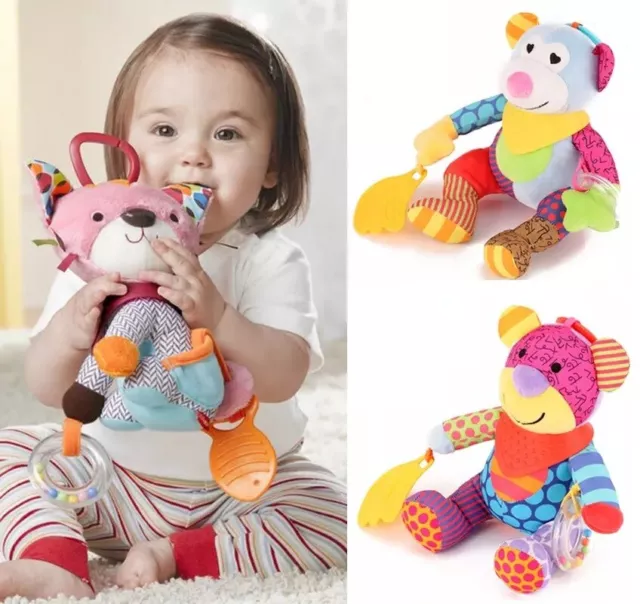 Baby Soft Toys Crib Cot Pram Hanging Rattle Stroller & Car Seat Pushchair Toys