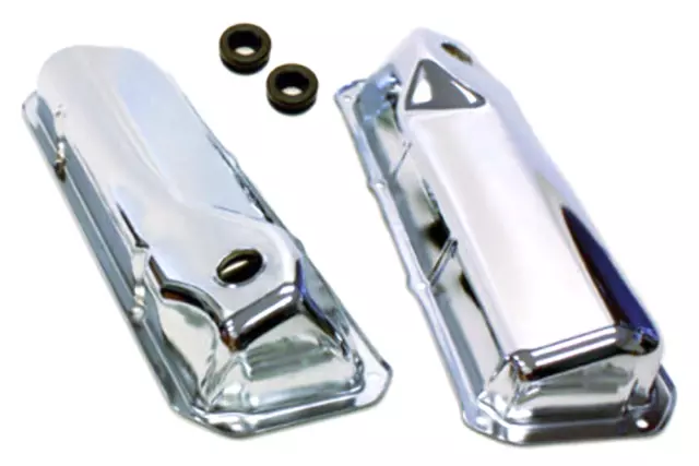 Chrome Valve Covers, Fits Ford 351C-351M-400M-BOSS 302 351 CLEVELAND