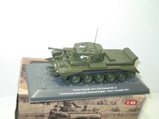 Altaya 1:43, Grand Char Cruiser Tank Cromwell Puller Hedge Army Military