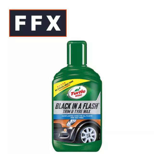 Turtle Wax 52812 TWX Black in a Flash Trim and Tyre Wax 300ml