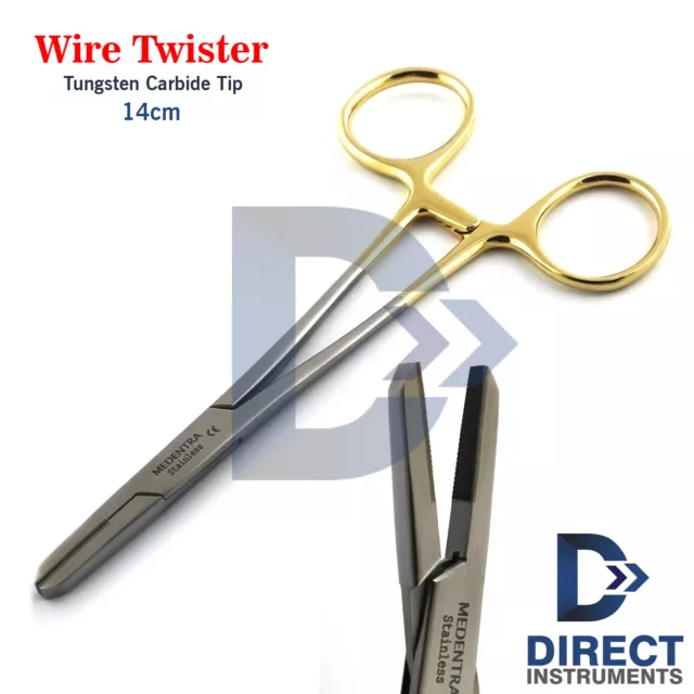 Surgical Wire Twister TC Tip 14cm Wires Twisting Forceps Orthopedic Dental Tools