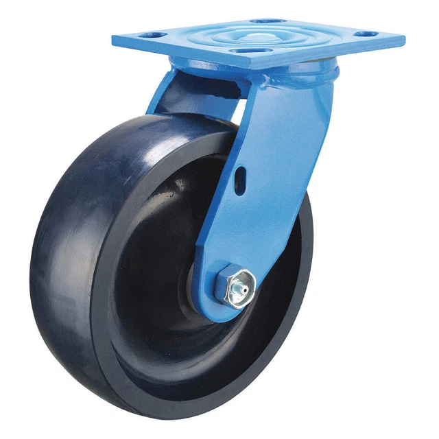 GRAINGER APPROVED P21S-U040D-14-BC-SS NSF-Listed Plate Caster,Swivel,600 lb.
