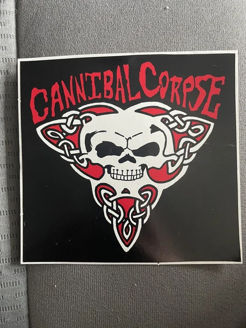 Rare OG VTG CANNIBAL CORPSE shirt sticker vinyl tape Obituary Morbid Angel Venom
