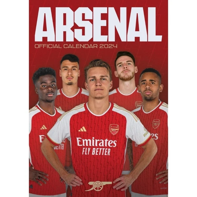 2024 CALENDAR ARSENAL FC A3 Wall Hang Calendar Arsenal Football Club