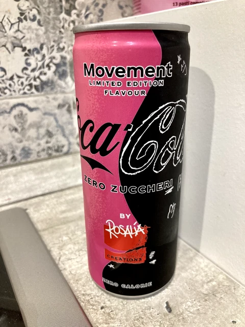 Coca Cola Can Lattina Italia Italy, Move Rosalia Coke Zero