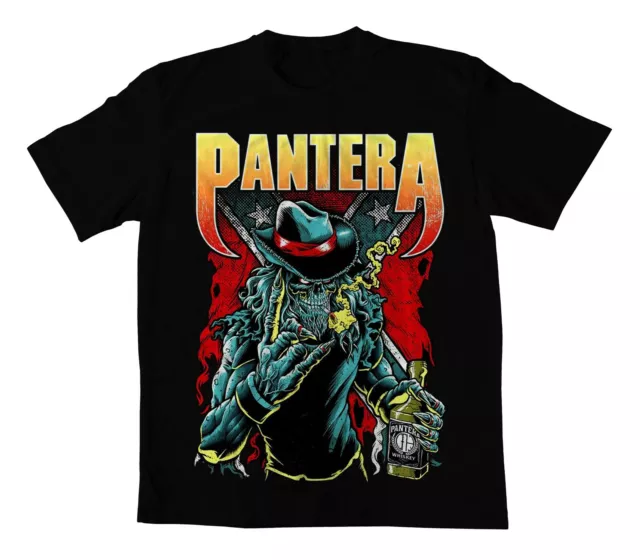 PANTERA T-SHIRT PANTERA Cowboys From Hell Heavy Metal Logo Black Unisex ...