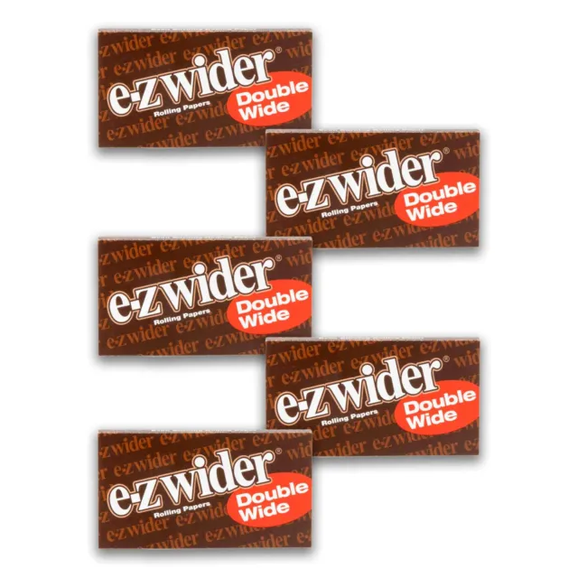 EZ Wider Double Wide Cigarette Rolling Papers 2.0 (120 Total Leaves) 5 Booklets