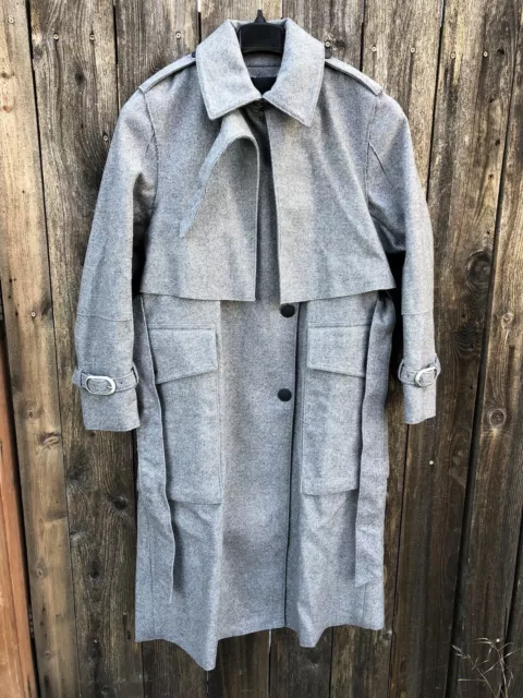 NEUF AVEC ÉTIQUETTES 995 $ trench-coat gris en laine mélange Rag & Bone ...