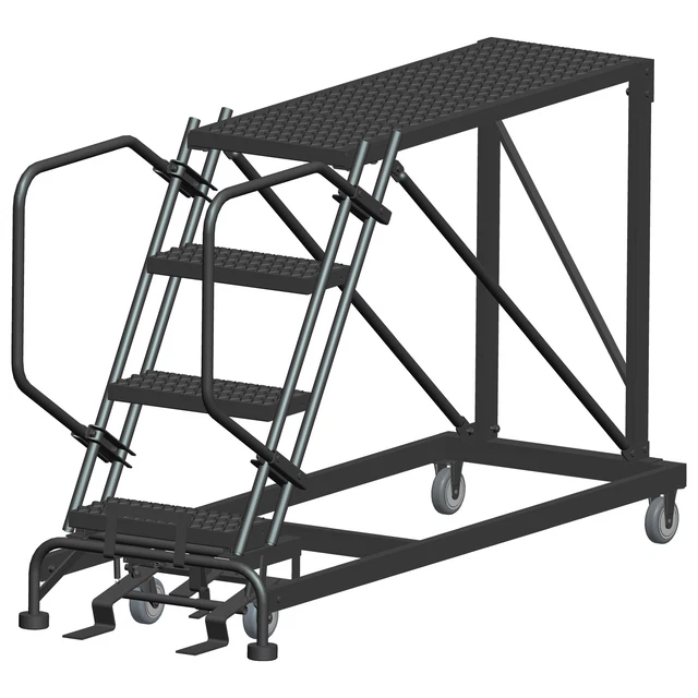 Ballymore Rolling Work Platform Overall Height 40 in Steps 4 Cap 800 lb