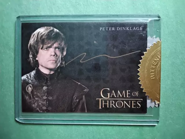 Game of Thrones Season 3 Peter Dinklage as Tyrion Lannister Incentive Autograph