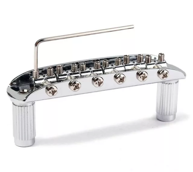 Quality Mustang style Guitar Bridge Assembly CHROME for Jazzmaster style Jaguar