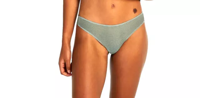 BNWT Hunkemoller Invisible thong Stripe Mesh  Size Medium MSRP $14!!